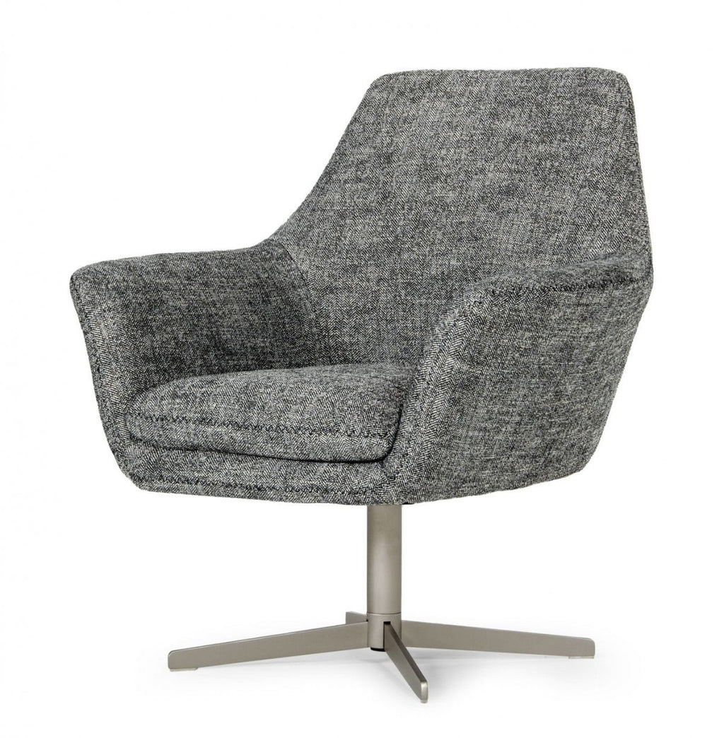 Industrial Dark Grey Chair With Metal Swivel - 99fab 