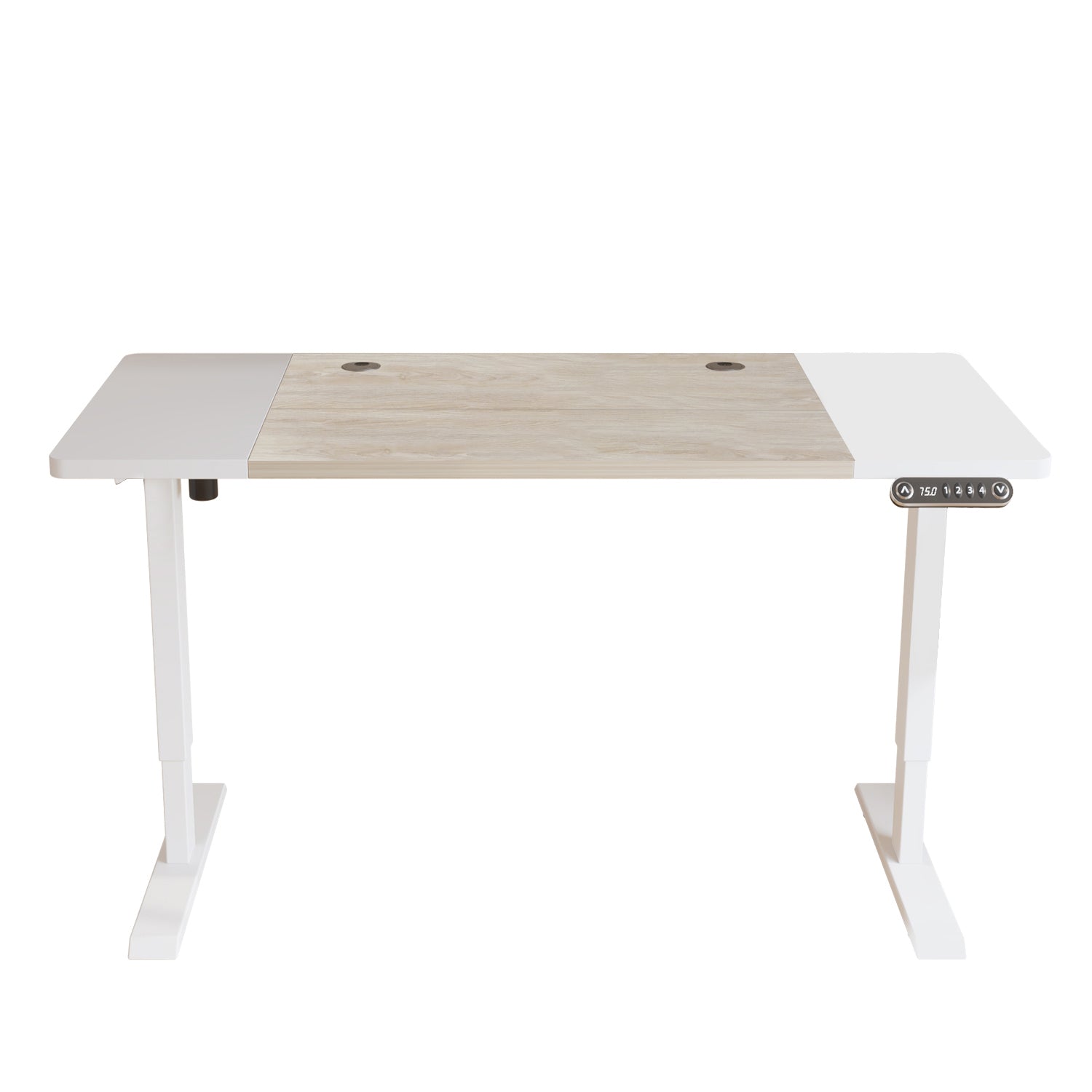 63" Adjustable White Standing Desk