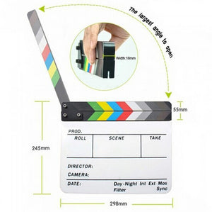 Colorful Clapper Board Acrylic Dry Erase - gadget - 99fab.com