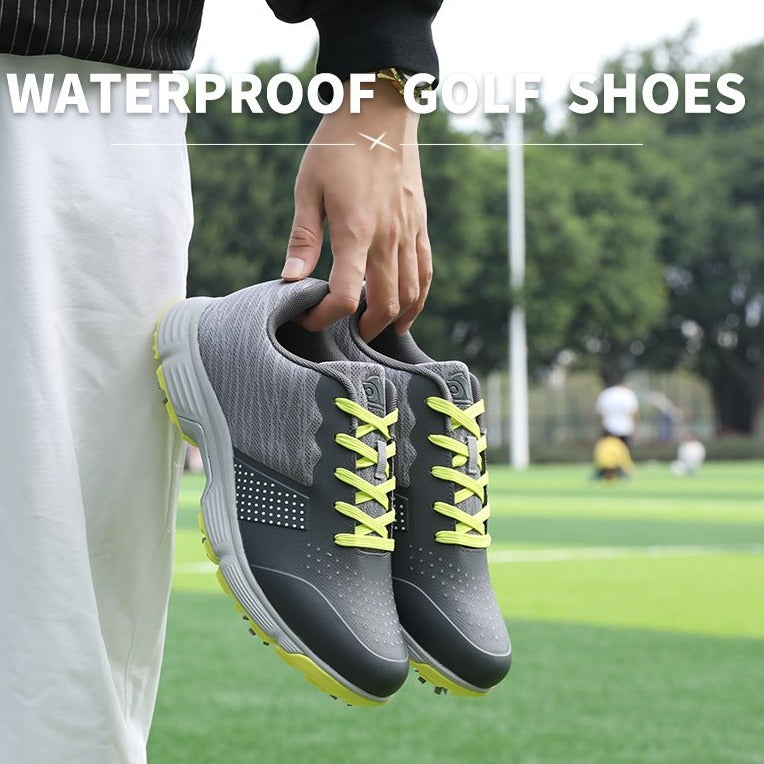 Men Waterproof Golf Shoes Spikes Golfing Anti Slip Sneaker for Men