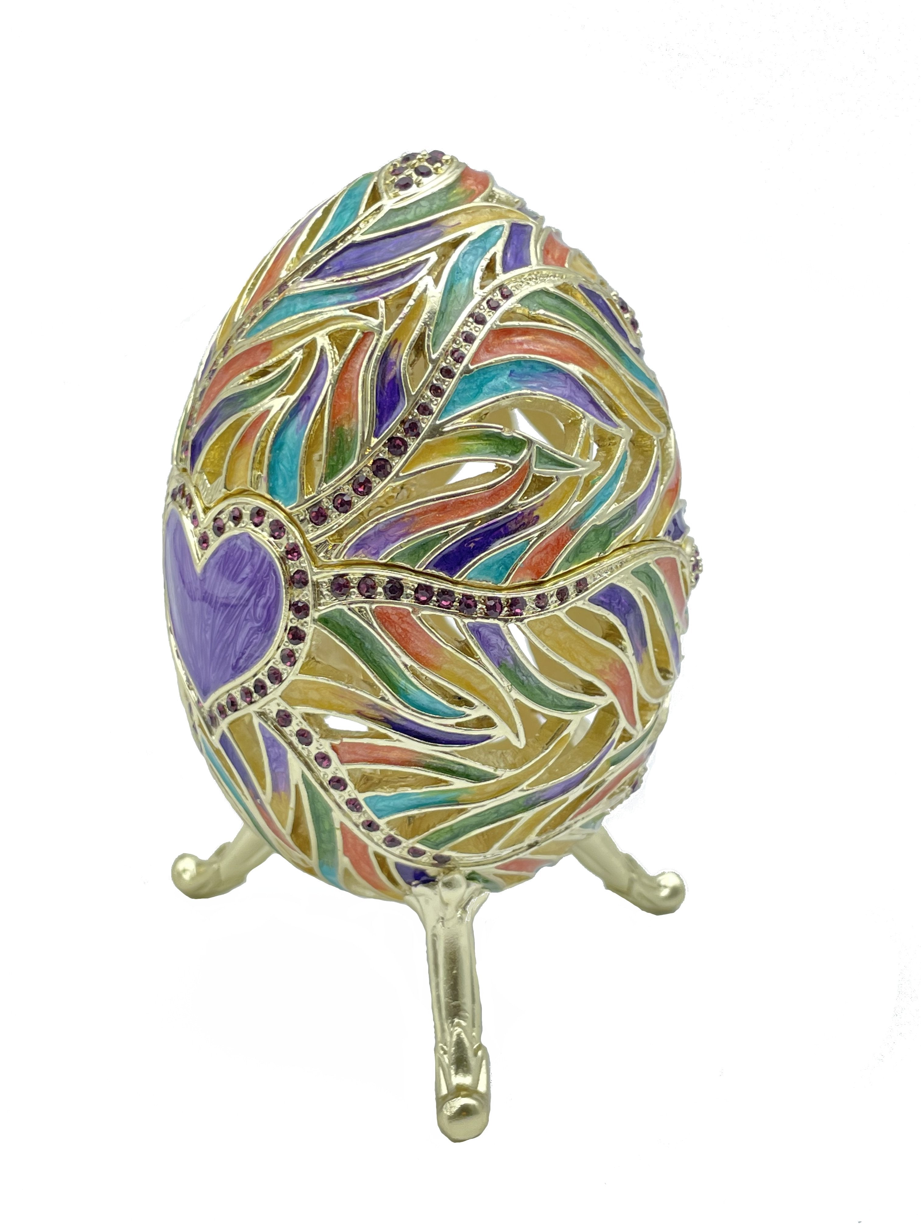 colorful heart  egg