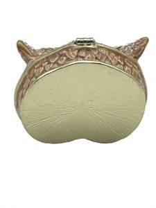 Brown Owl head trinket box