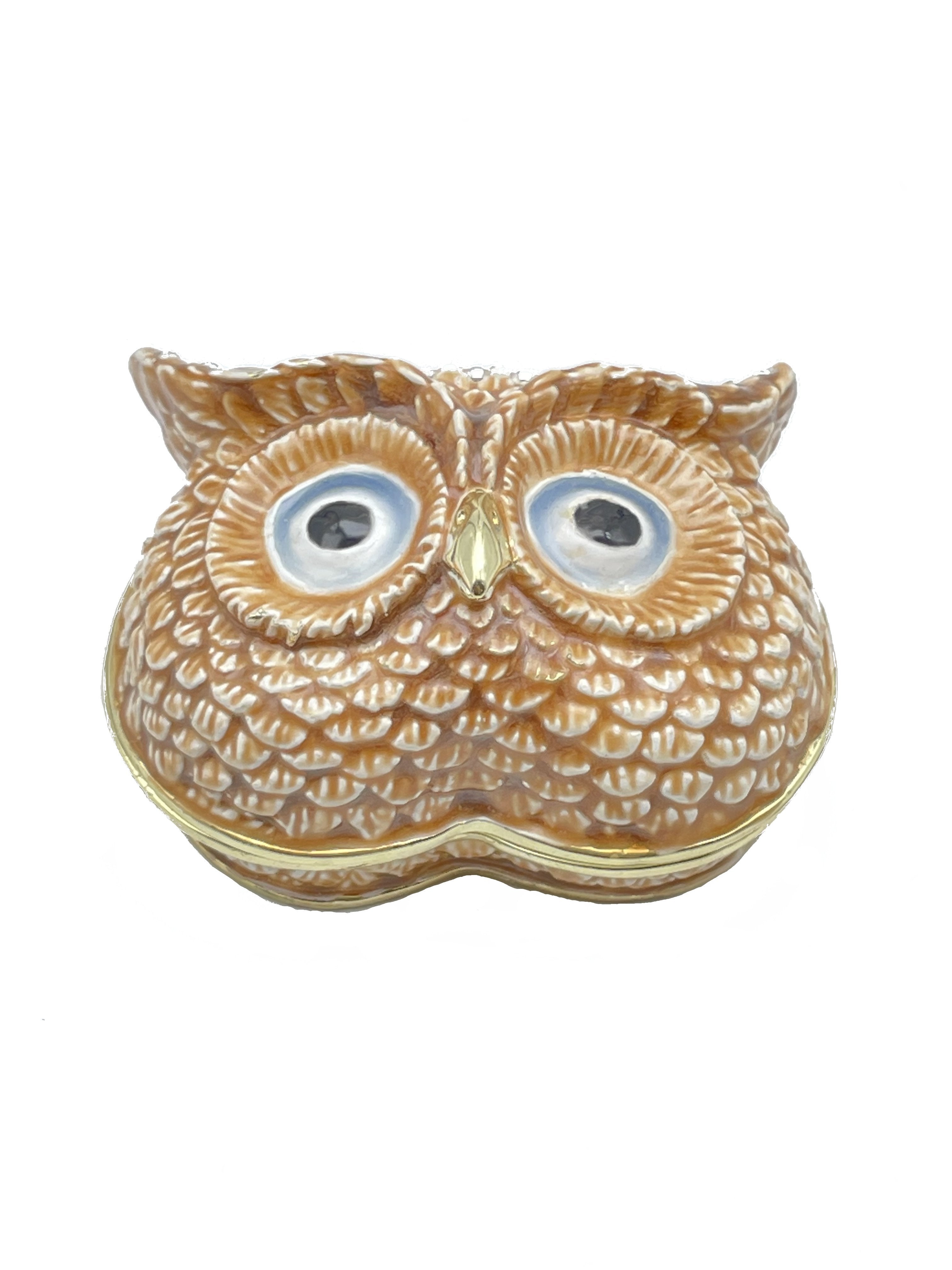 Brown Owl head trinket box