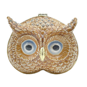 Brown Owl head trinket box