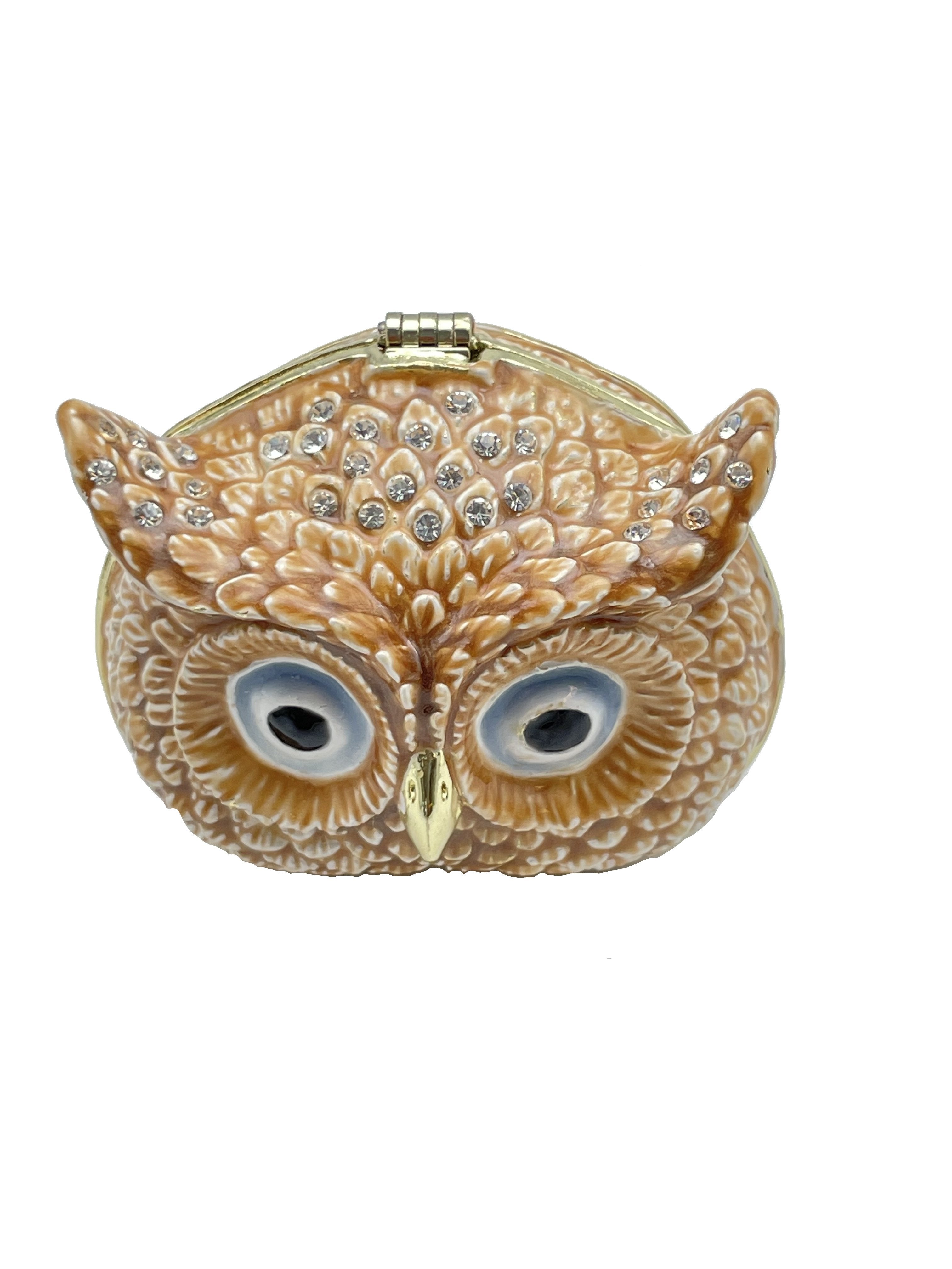 Brown Owl head trinket box