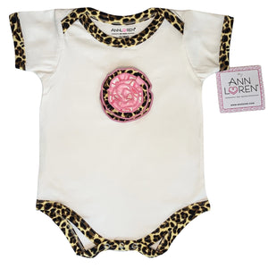 Baby Girls Layette Pink Leopard Onesie Pants Headband 3pc Gift Set Clothing