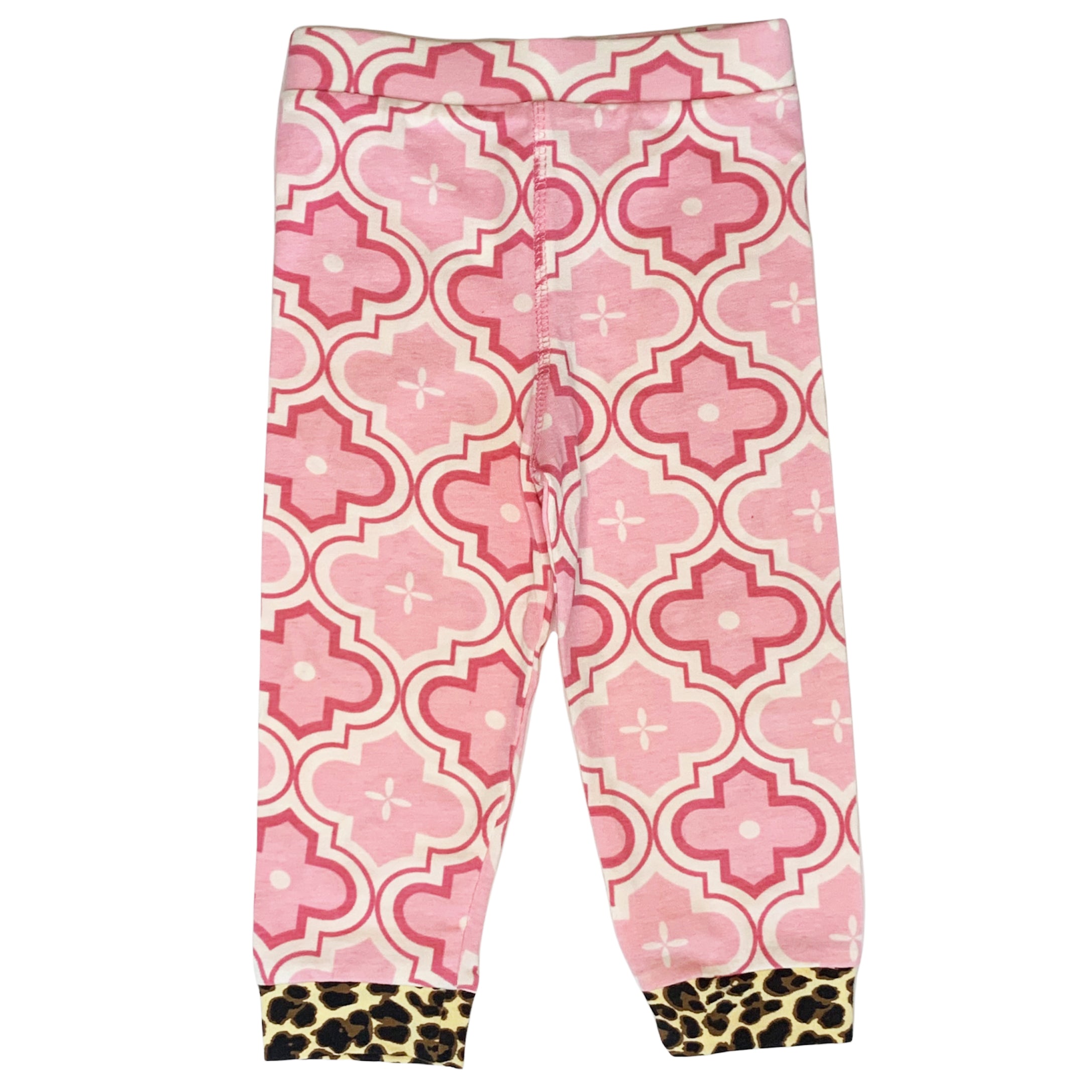 Baby Girls Layette Pink Leopard Onesie Pants Headband 3pc Gift Set Clothing