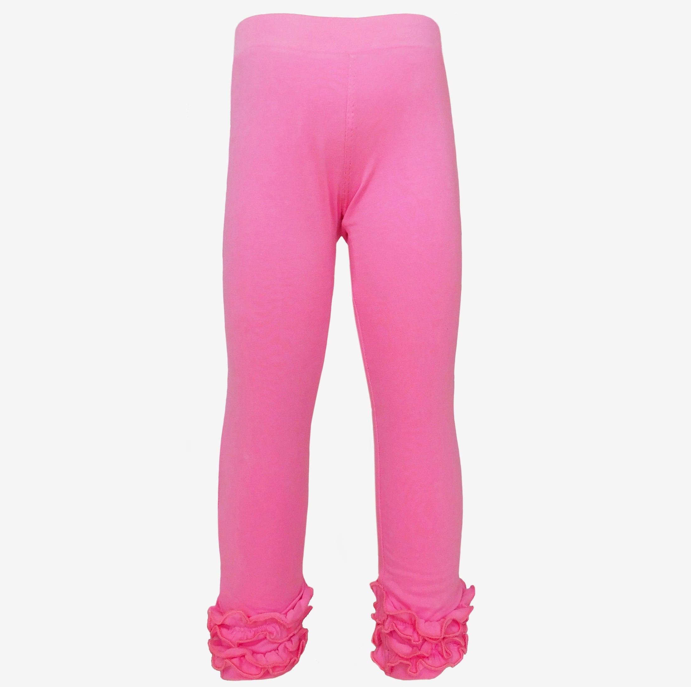 Baby Girls Big Girls Boutique Dark Pink Ruffle Butt Leggings Set