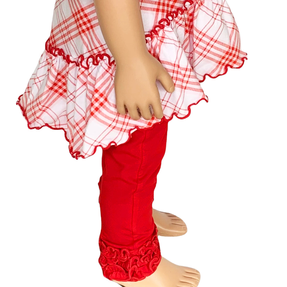 Baby Toddler Big Girls Boutique Red Ruffle Butt Leggings