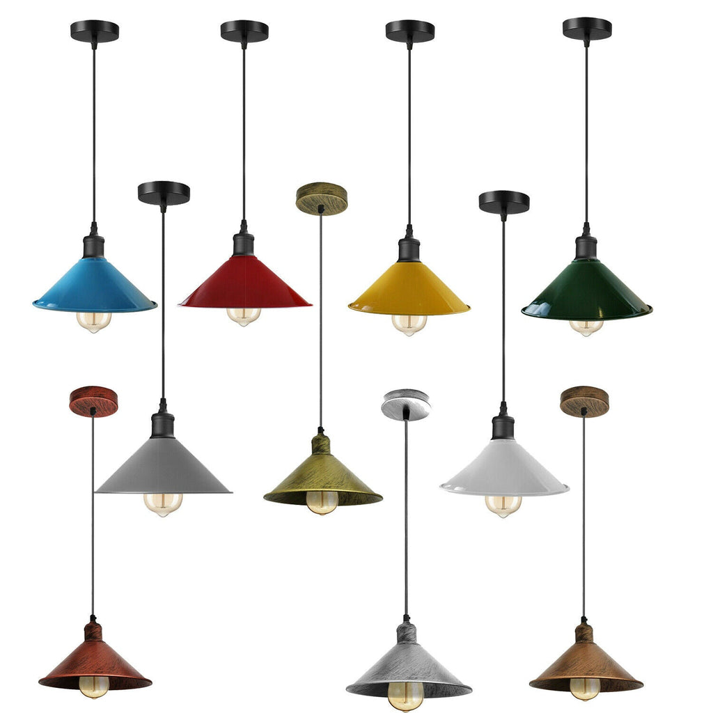 Vintage Cone Shade Easy Fit Pendant Light - 99fab 