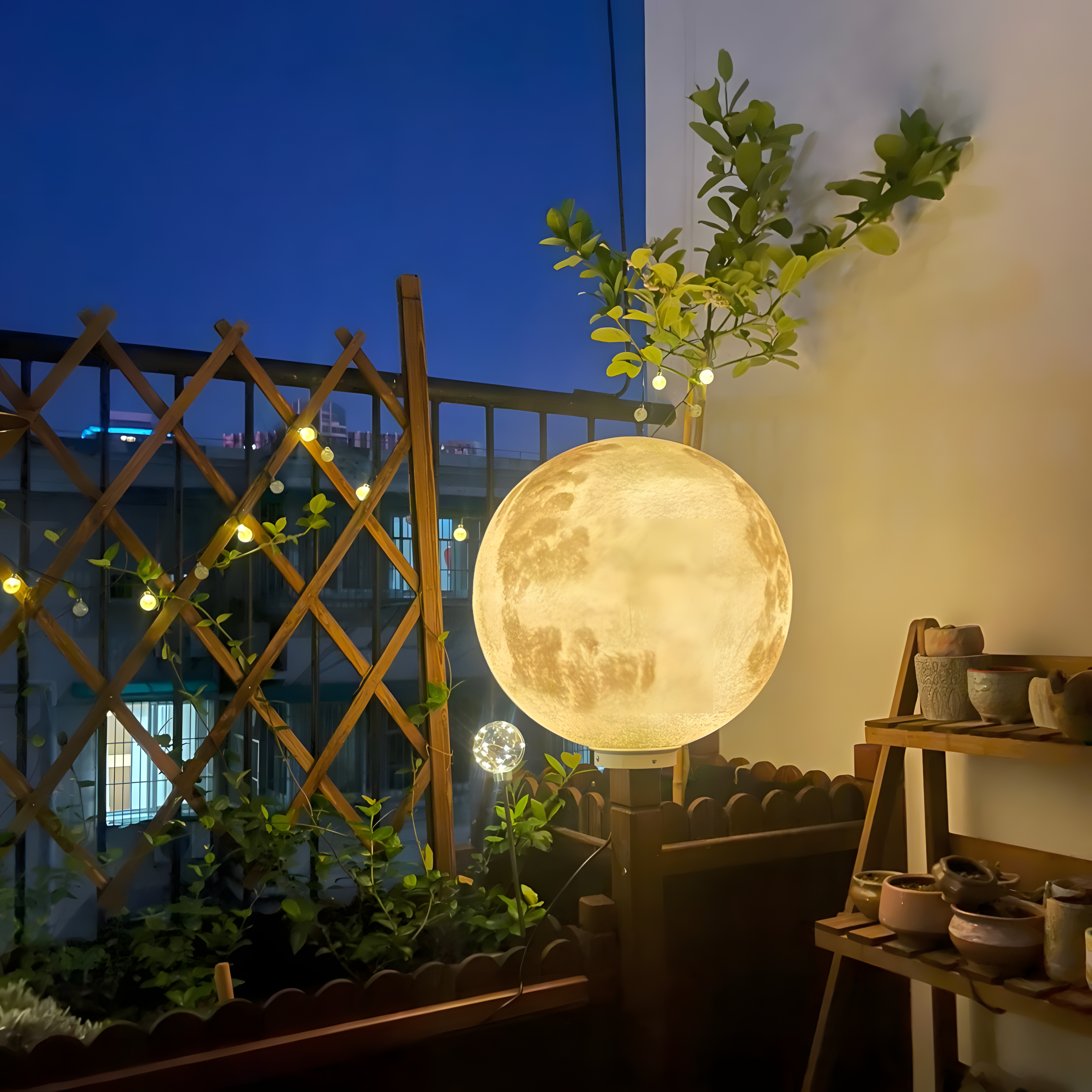 LED Moon Indoor & Outdoor Floor Lamp-1