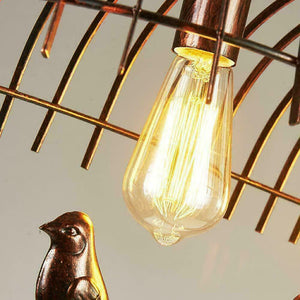 Modern Retro Industrial Bird Cage Hanging Pendant Light E26