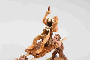 Monkeys Carrying Monkey King