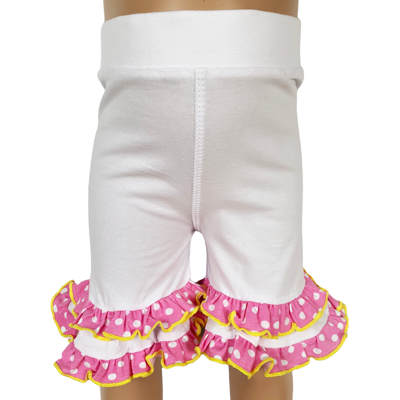 Girls' Mermaid Halter Dress & White Ruffle Shorts Boutique Set