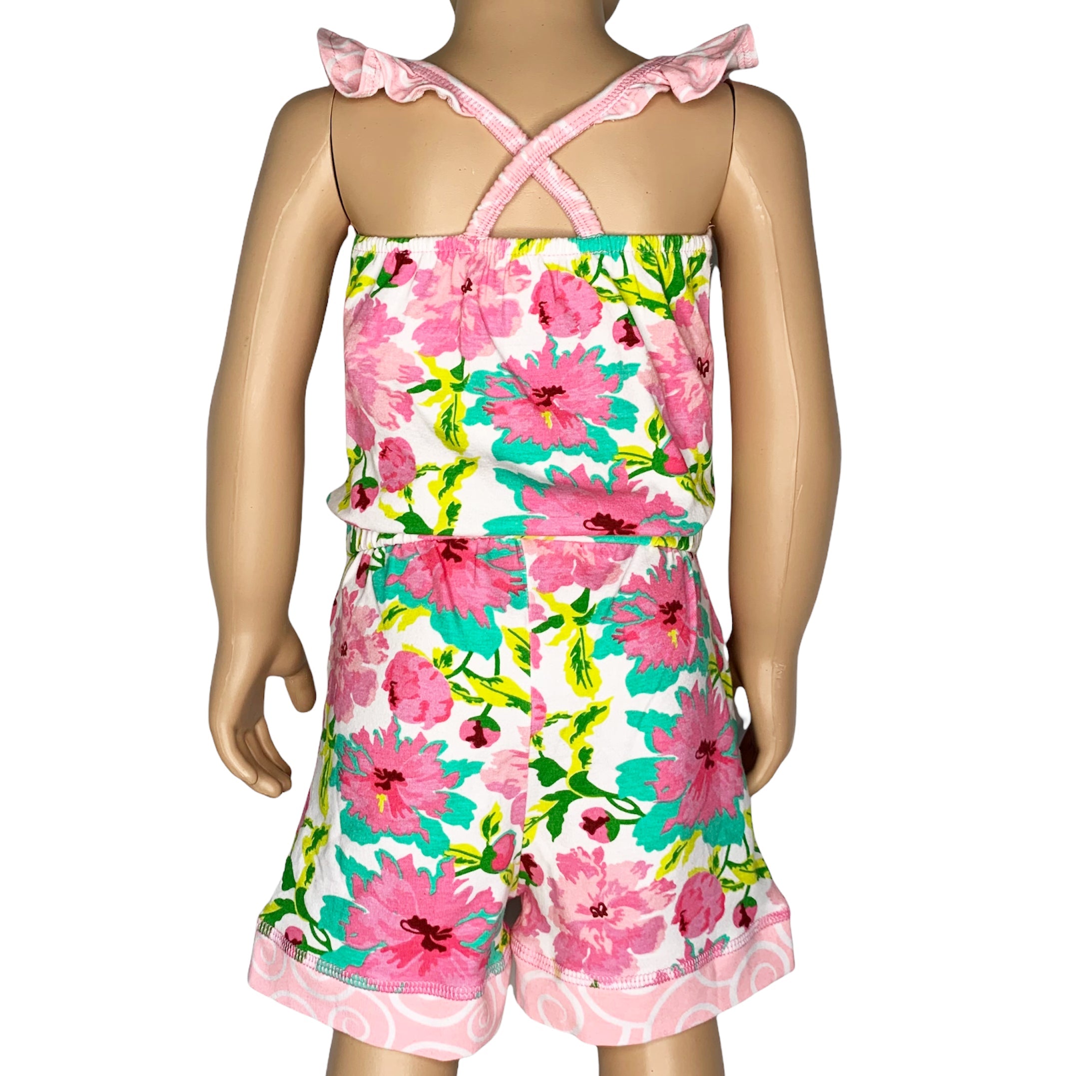 Little & Big Girls Jumpsuit Shabby Chic Floral Spring Summer Romper