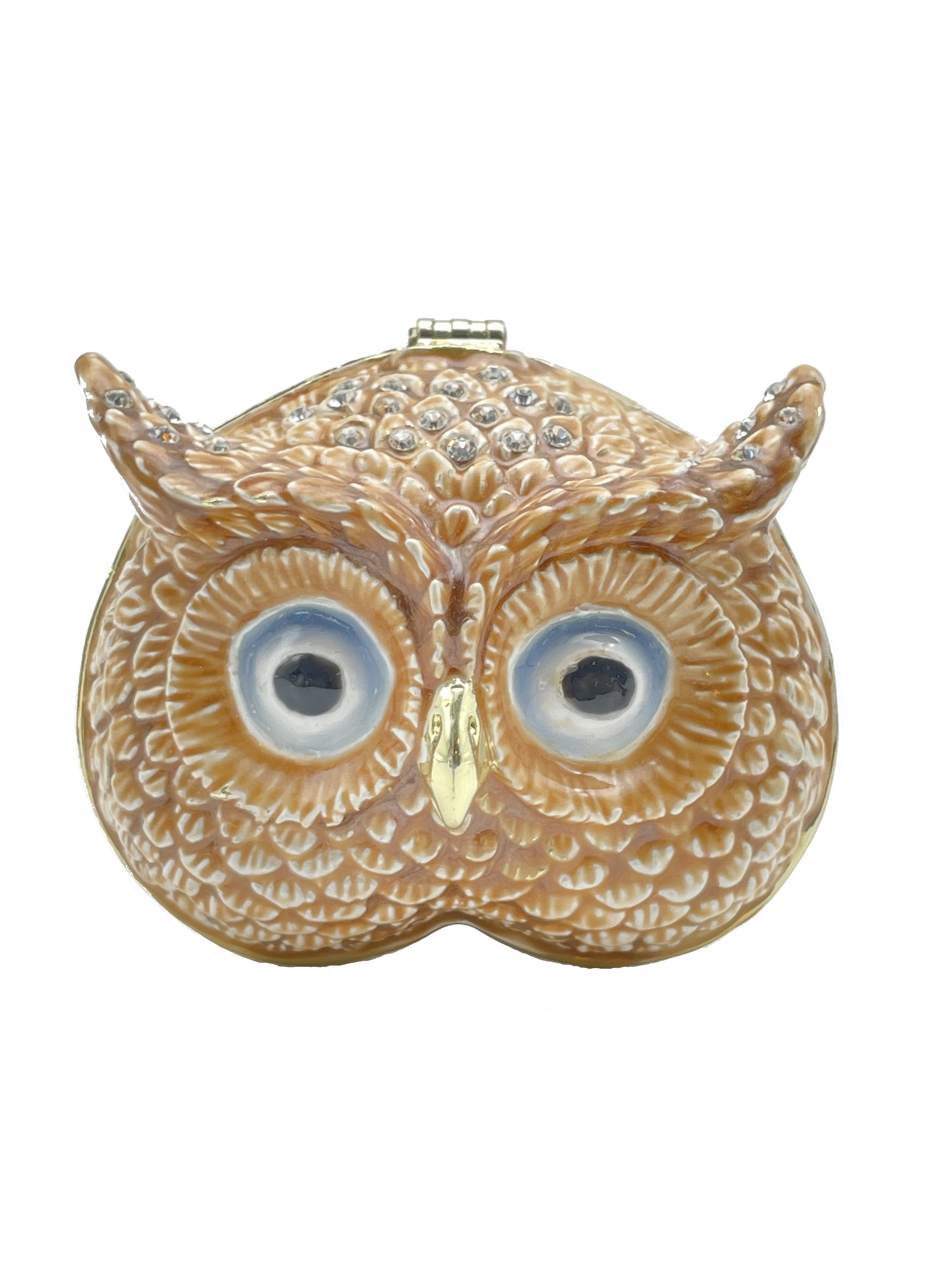 Brown Owl head trinket box