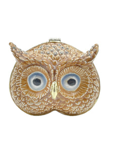 Brown Owl head trinket box