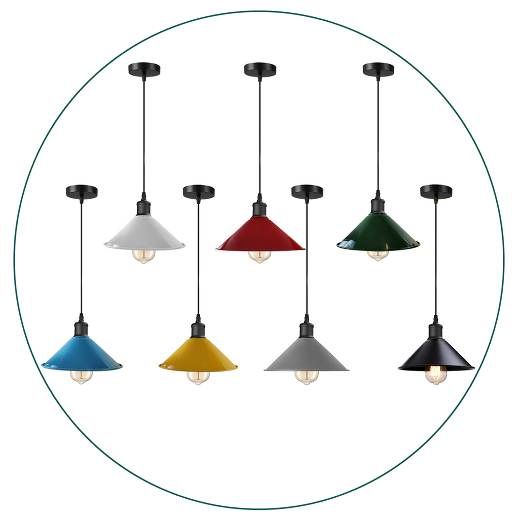 Metal Cone Shape Pendant Light - 99fab 