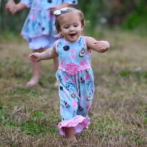 Baby Girls' Boutique Nautical Seashells & Swirl Romper