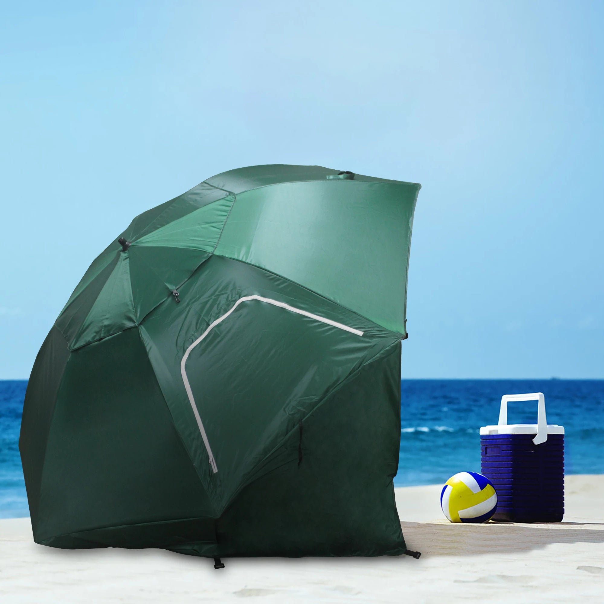 Beach Umbrella Tent Picnic Sun Shelter w/ UV Protection