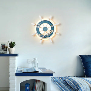 Artpad Nordic Mediterranean Rudder Wall Lamp for Children Bedroom - wall lamp - 99fab.com