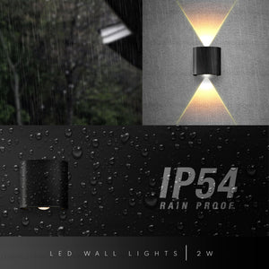 Modern LED Wall Lights IP54 rainproof Aluminum Wall Lamp for Indoor & Outdoor Lighting-7