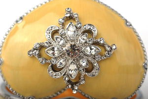 Yellow Heart Shaped Trinket Box-12