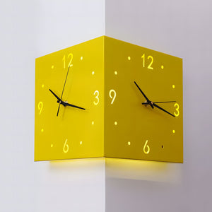 Nordic Square Modern Corner Wall Clock-4