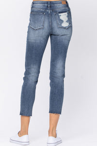 Raw Hem Relax Fit Jeans