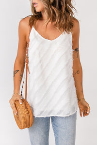 Spaghetti Strap Fuzzy Cami