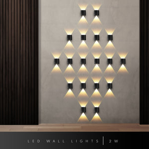 Modern LED Wall Lights IP54 rainproof Aluminum Wall Lamp for Indoor & Outdoor Lighting-10