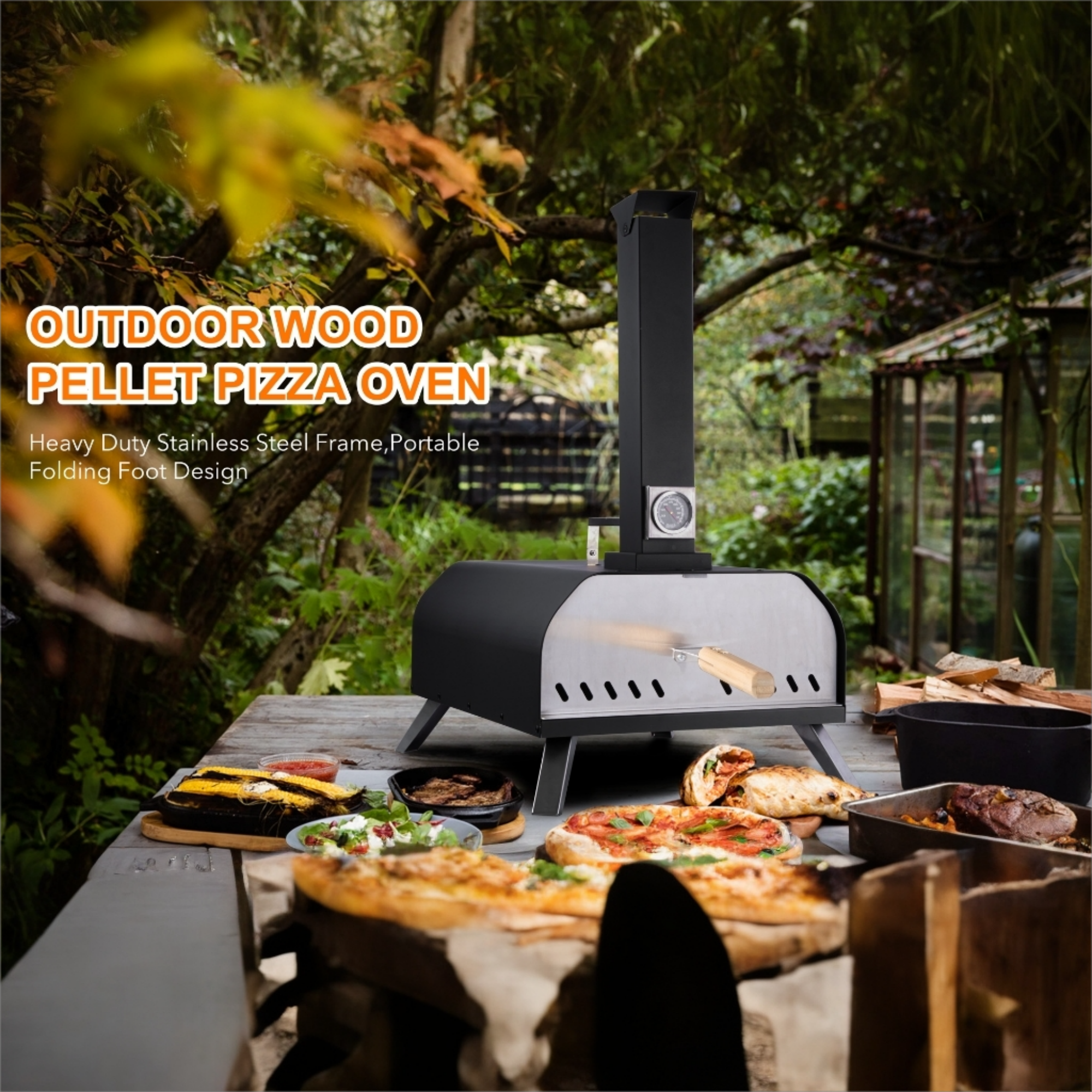 Stainless Steel Outdoor Pizza Oven-5