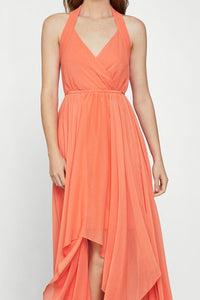 Chiffon Halter Dress