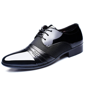 Luxury Brand Men's Flats Shoes Patent Leather Classic Oxford Shoes - women shoes - 99fab.com