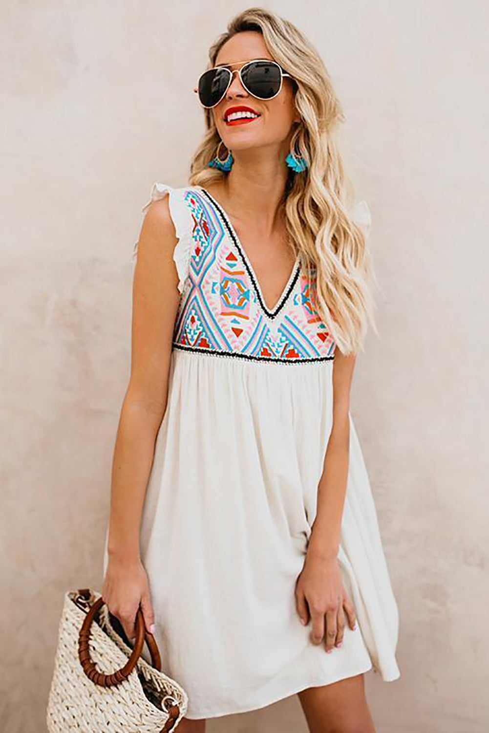 Summer Boho Sleeveless Dress - 99fab 