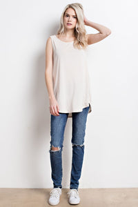 Low Back Sleeveless Top