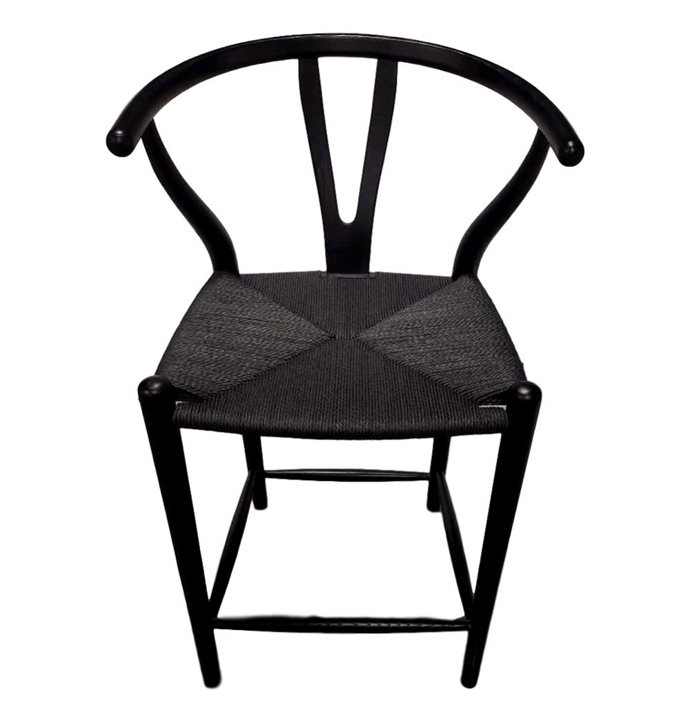 Dagmar Counter Stool - Black & Black Cord - 99fab 