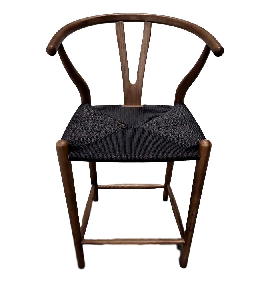 Dagmar Counter Stool - Walnut & Black Cord - 99fab 