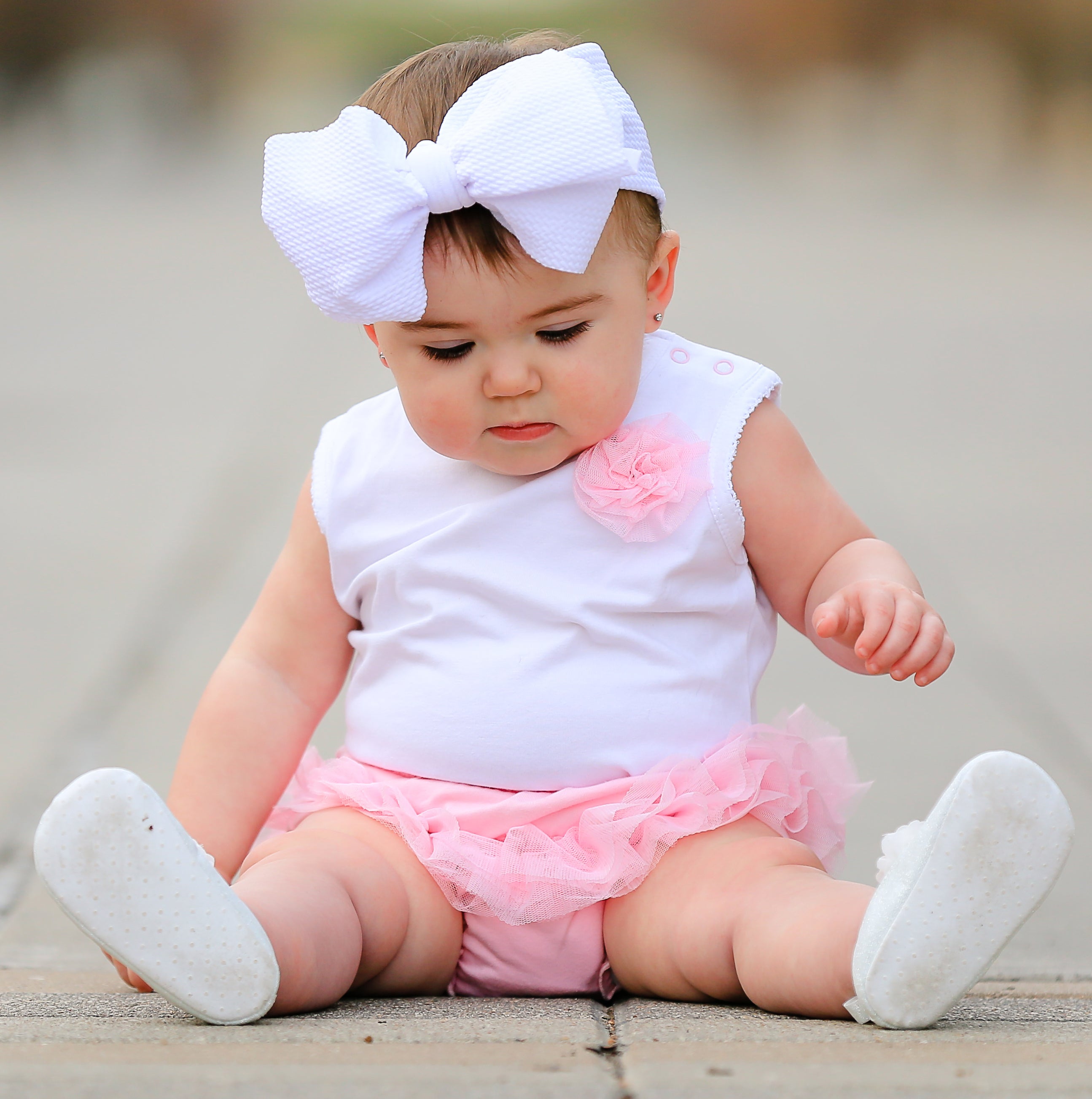 Girls Pink Tutu Ruffled Butt Bloomer Baby/Toddler Diaper Cover