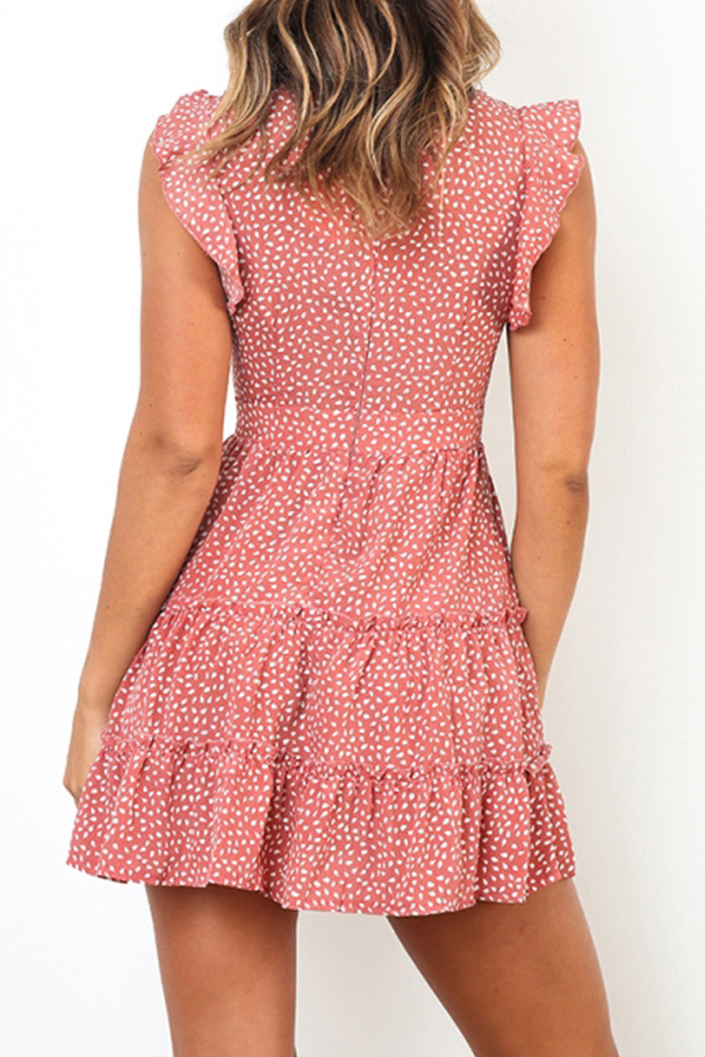 Printed Sleeveless Tiered Dress