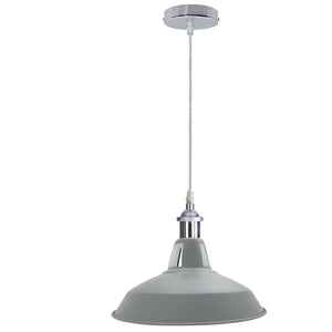 Barn Slotted Metal E26 Base Chrome Holder Indoor Lighting Colourful Ceiling Fixture~2084