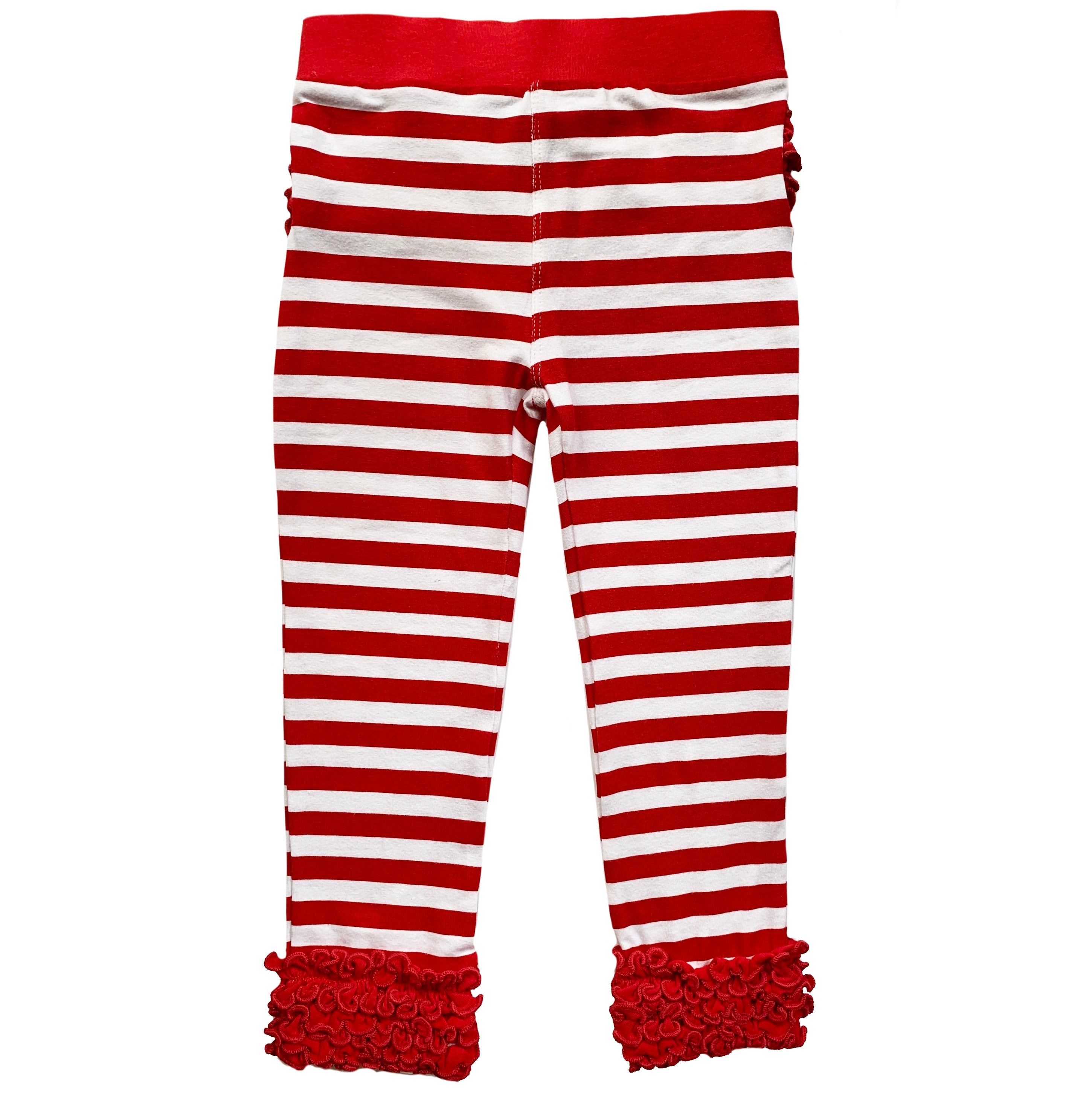 Girls Boutique Red Ruffle Butt Leggings Set sz 4/5T-7