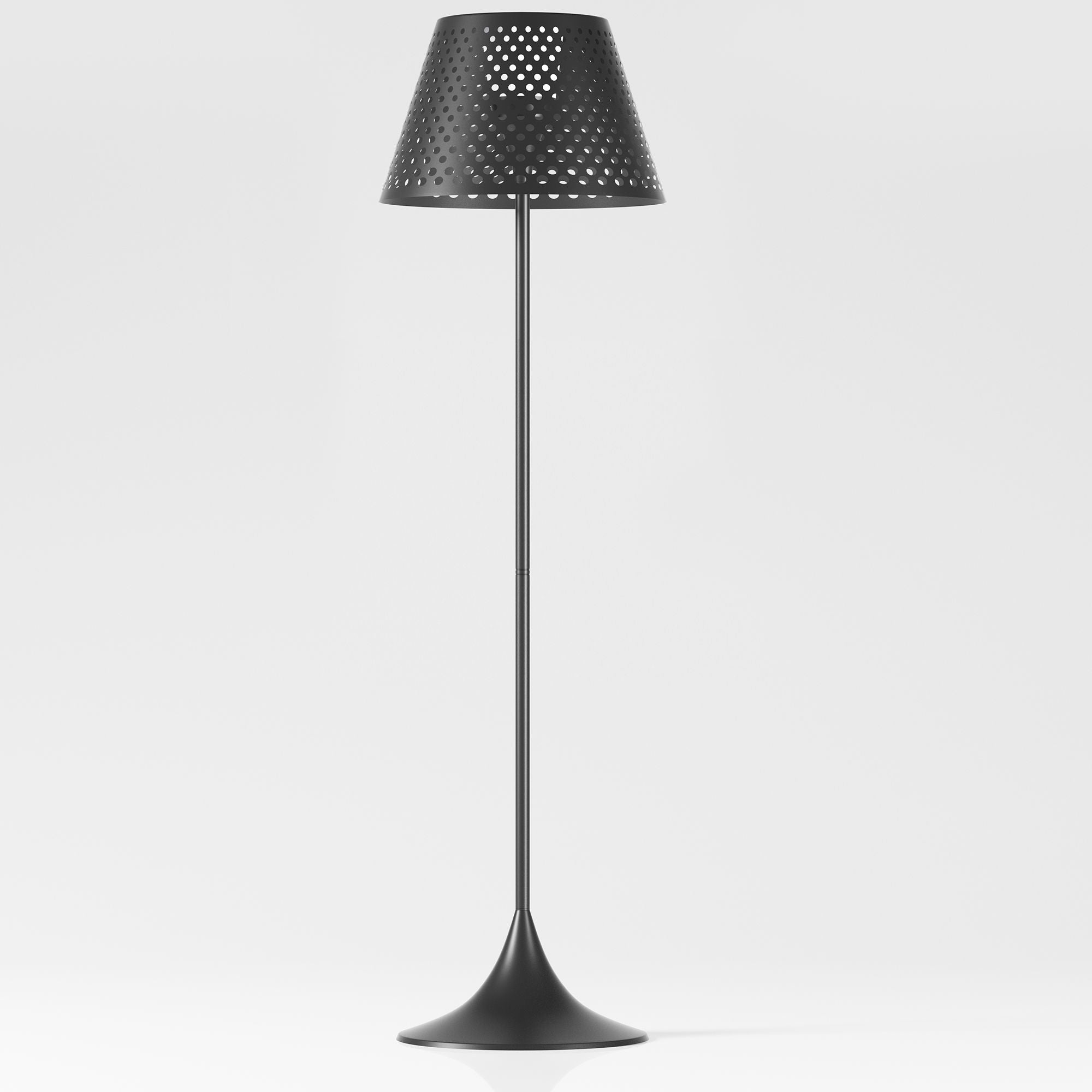 Perforated Outdoor Floor Lamp Solar Powered-5