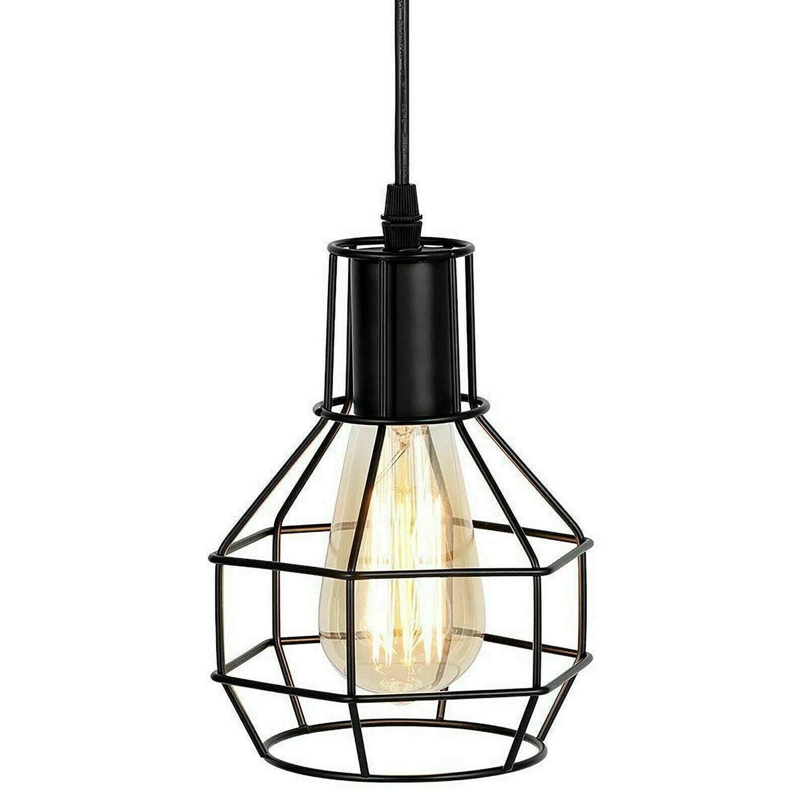 Spider Light Industrial Pendant Light Cage E26 Vintage Chandelier~1562-4