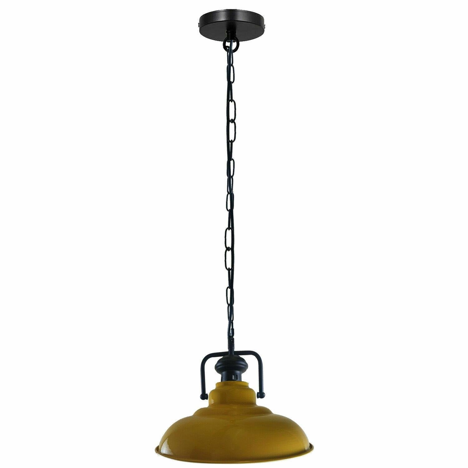 Vintage Pendant Ceiling Shade with chain Industrial Light Retro Metal Lamp~1546