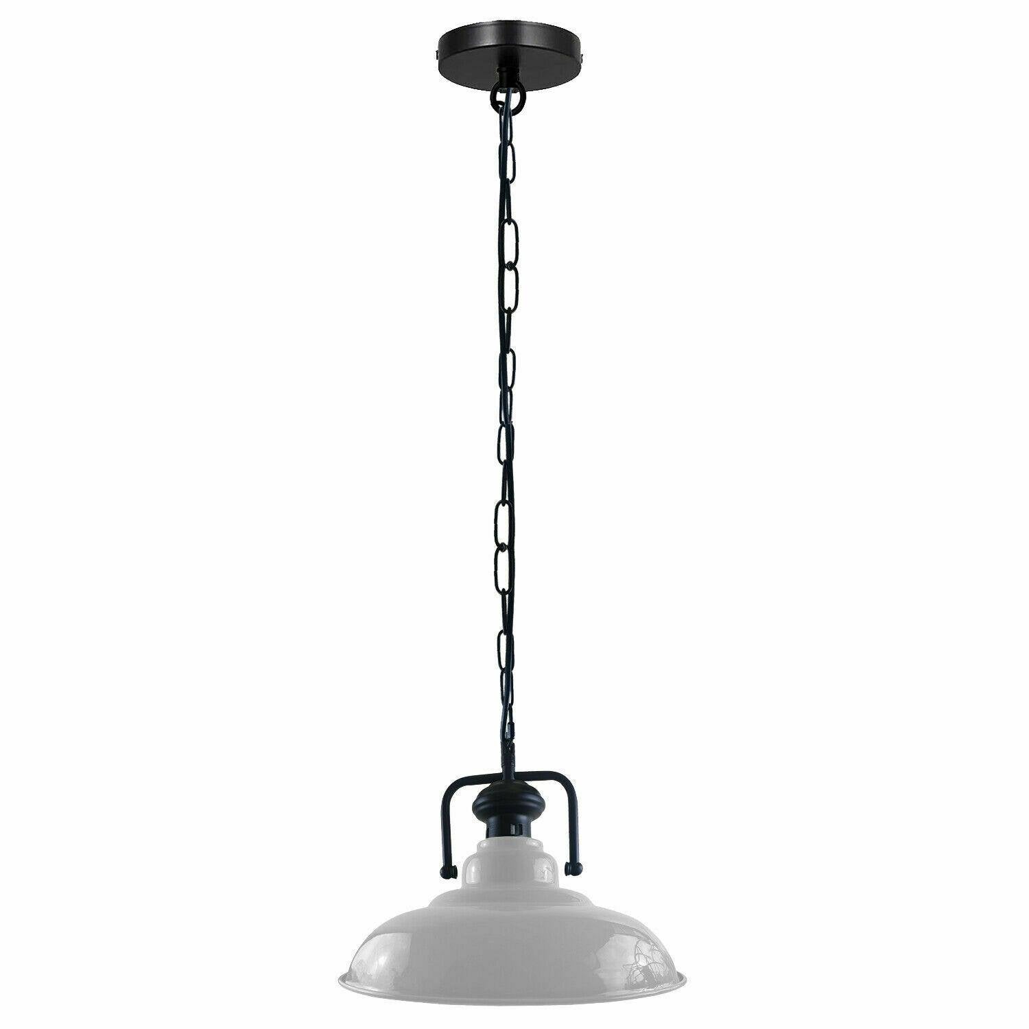 Vintage Pendant Ceiling Shade with chain Industrial Light Retro Metal Lamp~1546