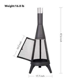 47.2" Cast Iron Chiminea-6