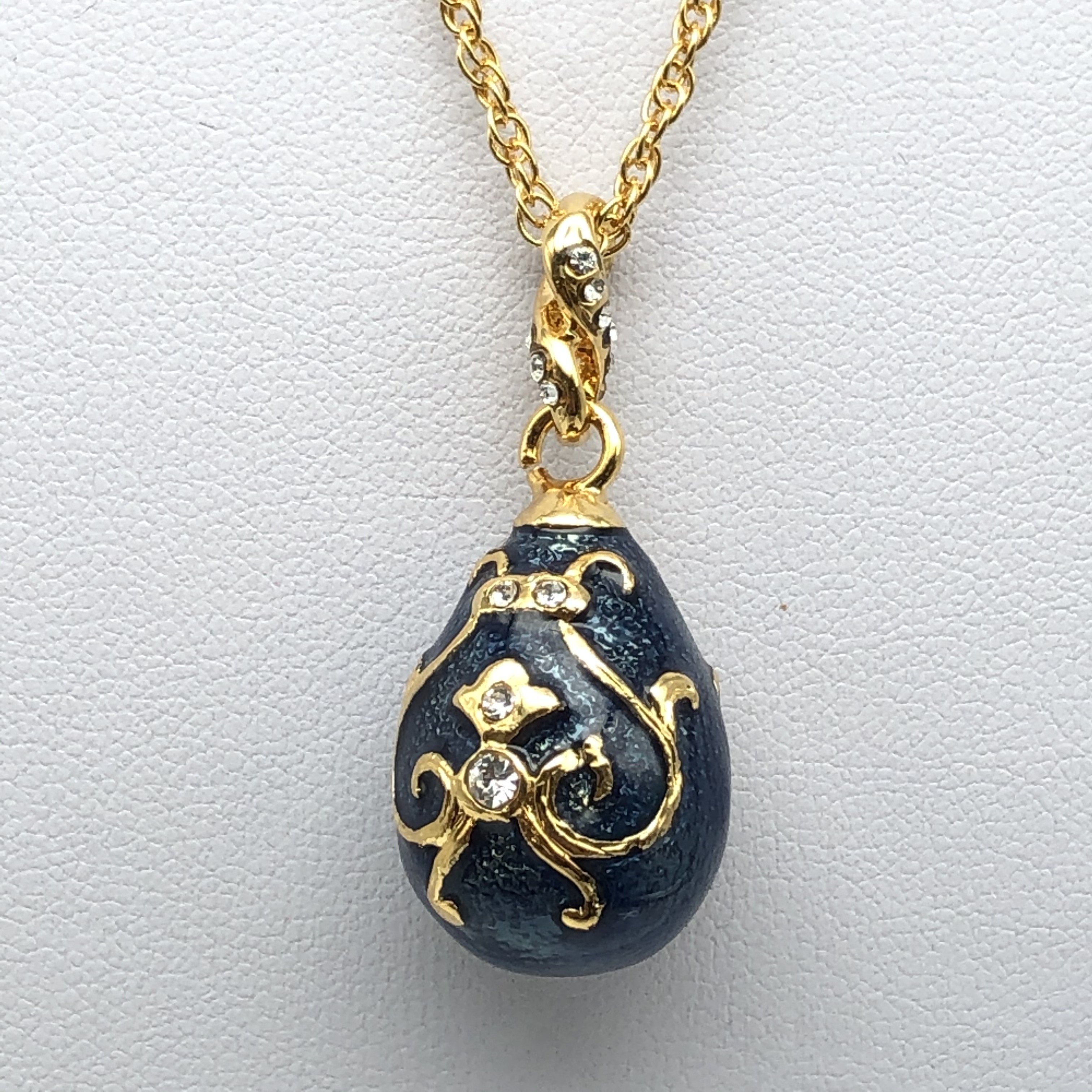 Blue Egg Pendant Necklace