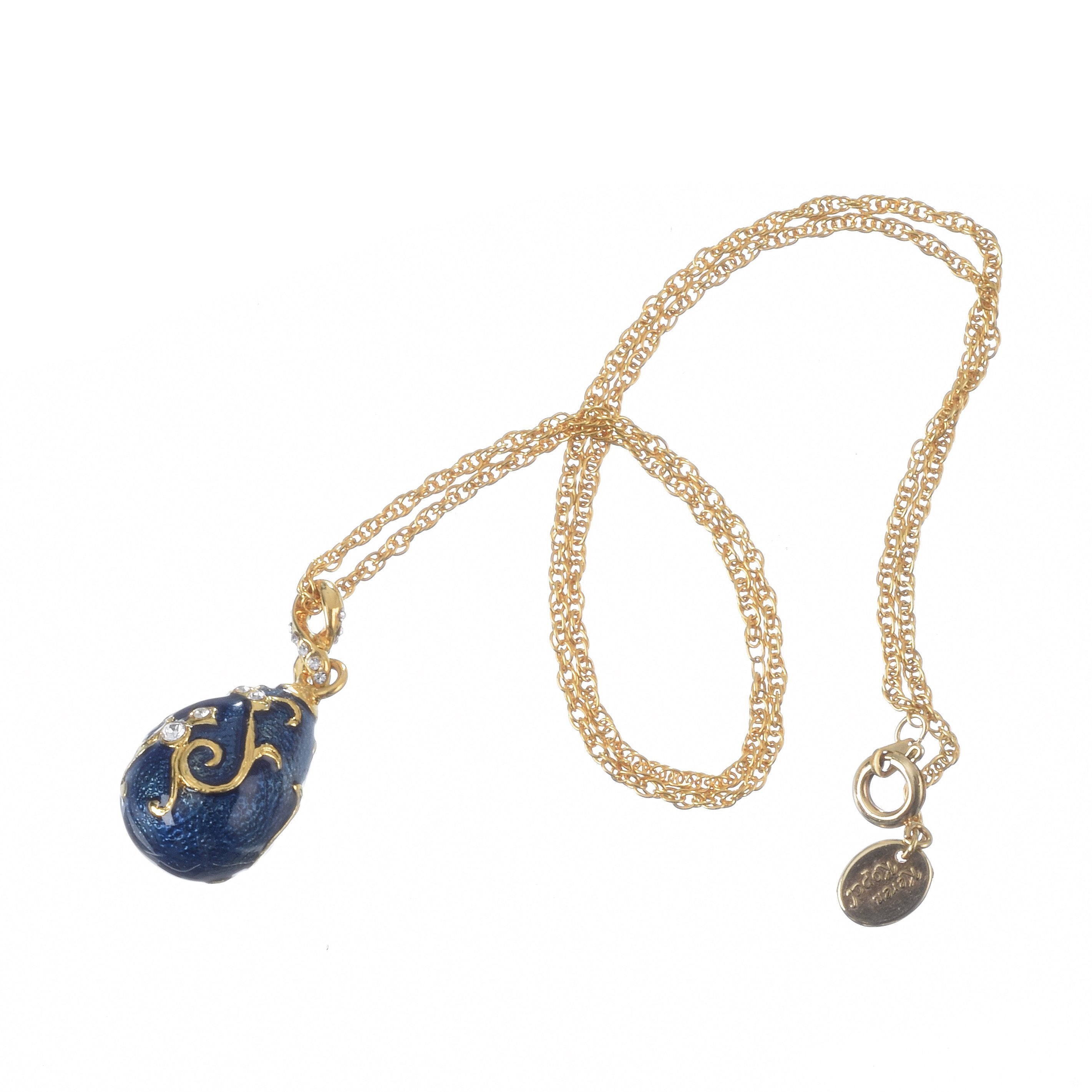 Blue Egg Pendant Necklace