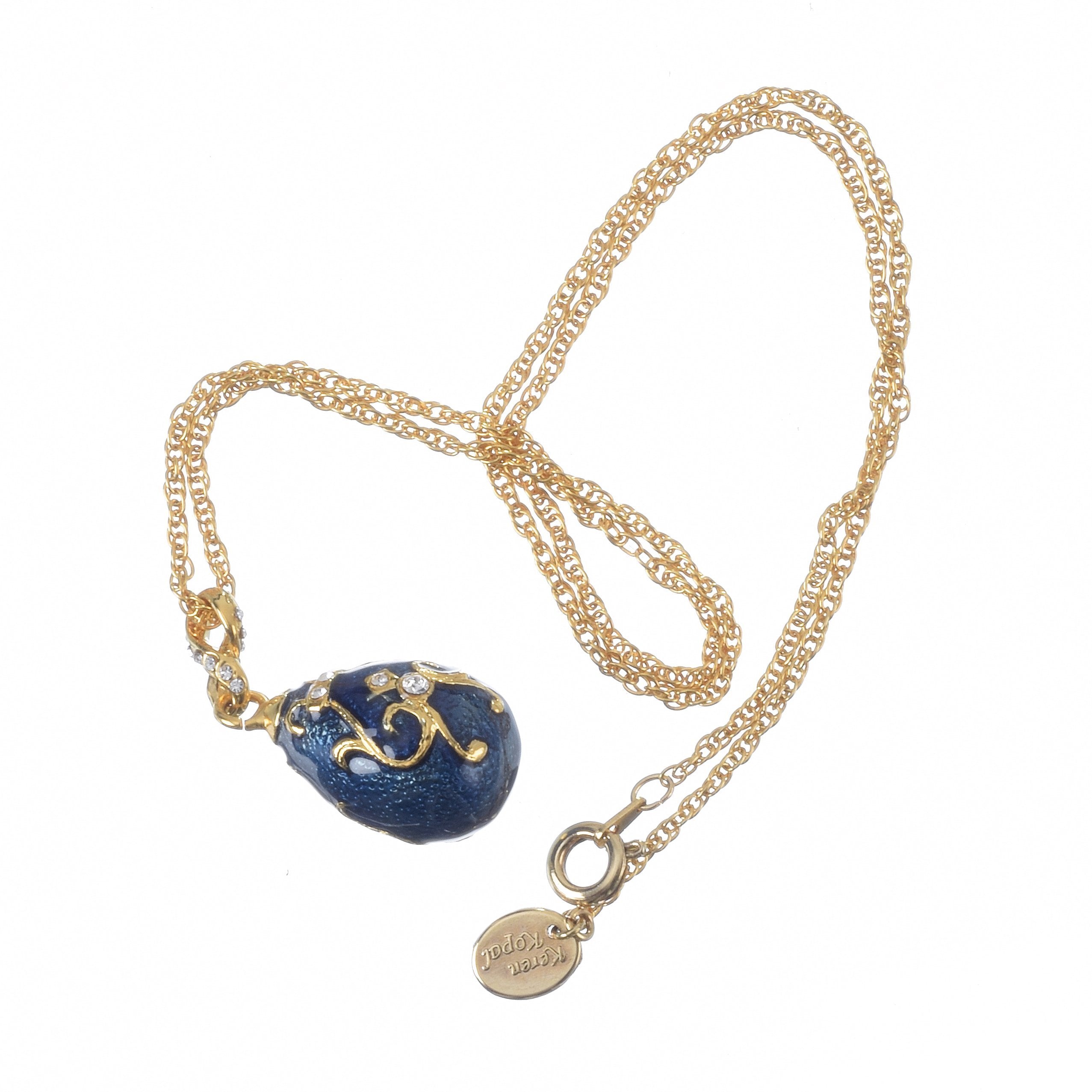 Blue Egg Pendant Necklace